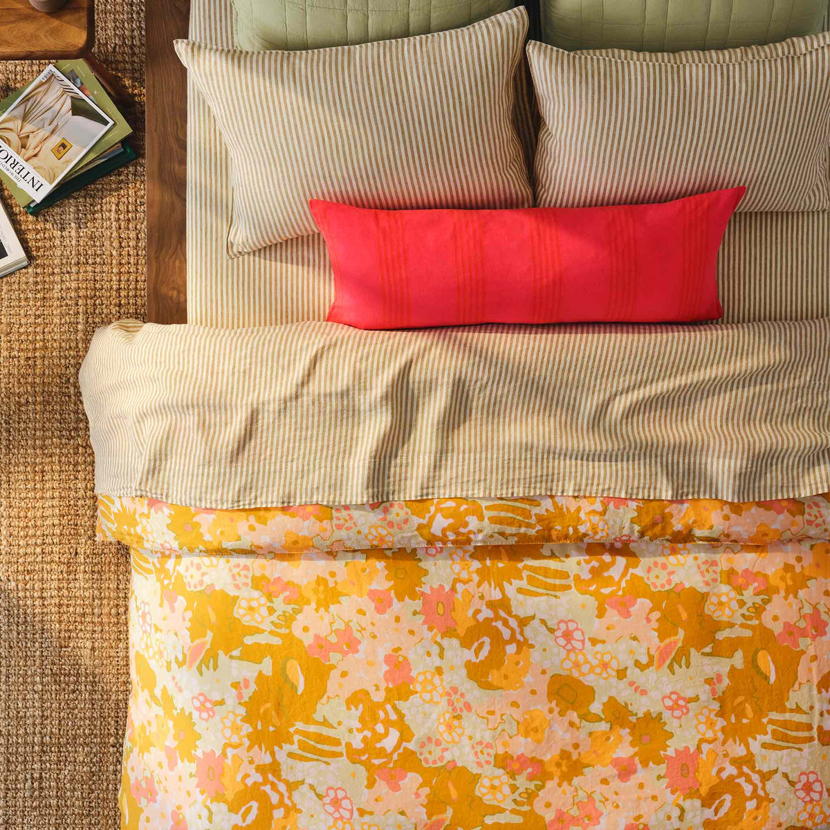 Washed European Linen Lumbar Pillow Cover - Last Call