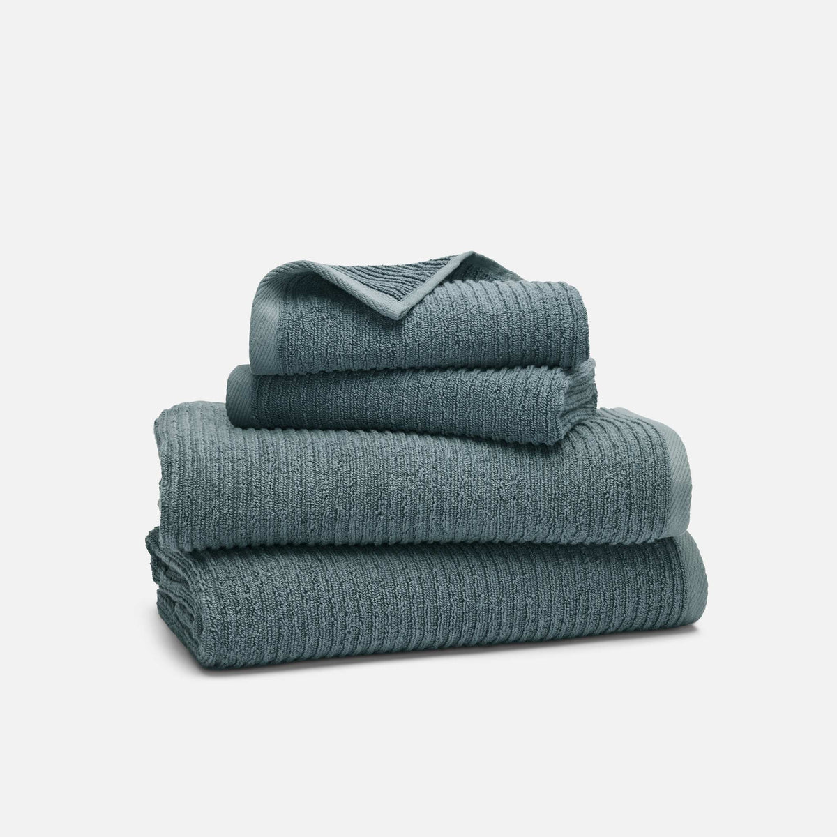 Ribbed Cotton TENCEL™ Bath Towel Bundle