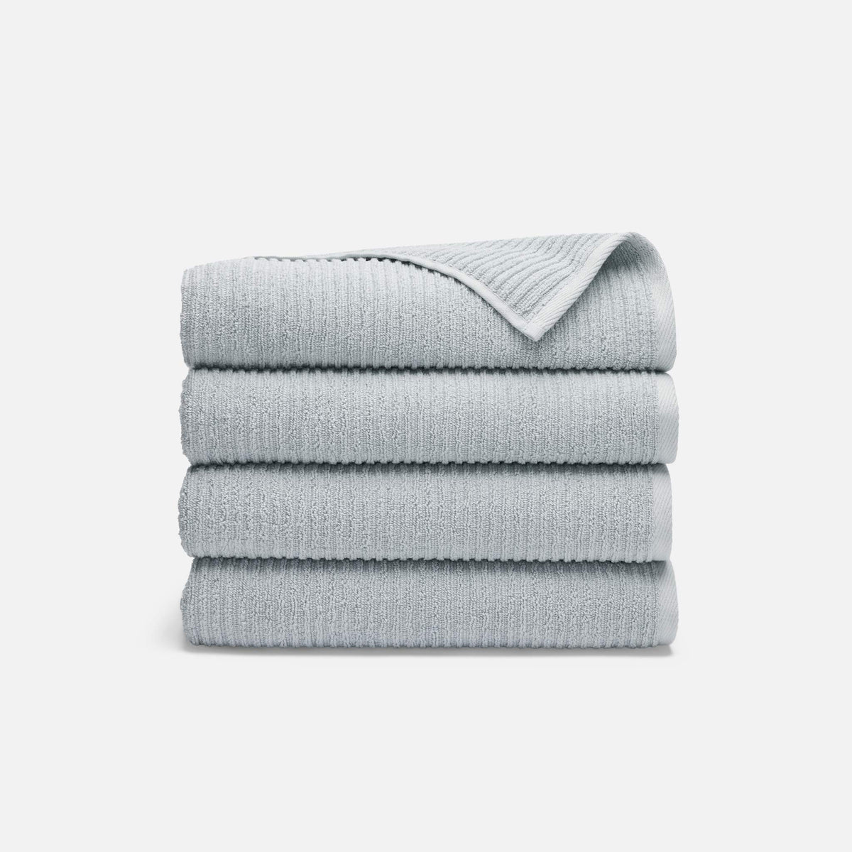 Ribbed Cotton TENCEL™ Set of 4 Bath Towel Bundle