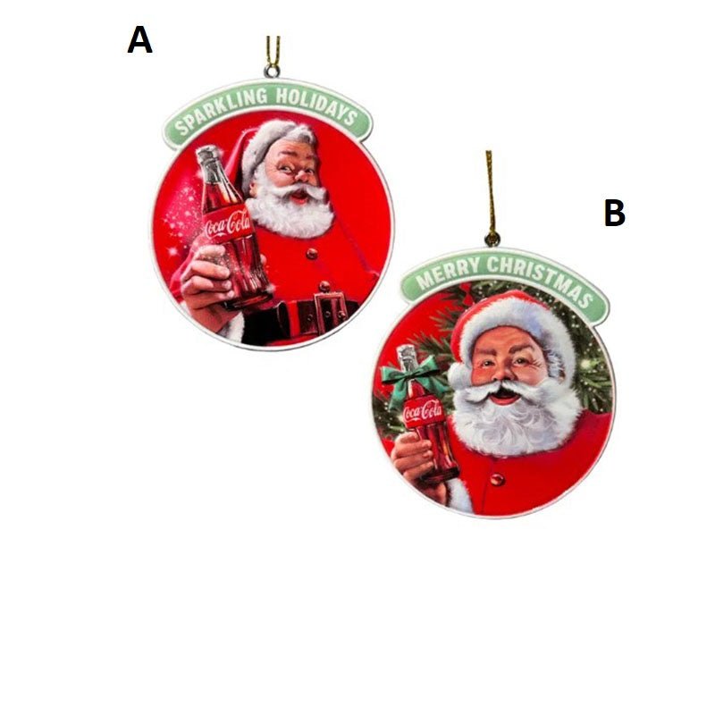 Santa Coca Cola Ornament