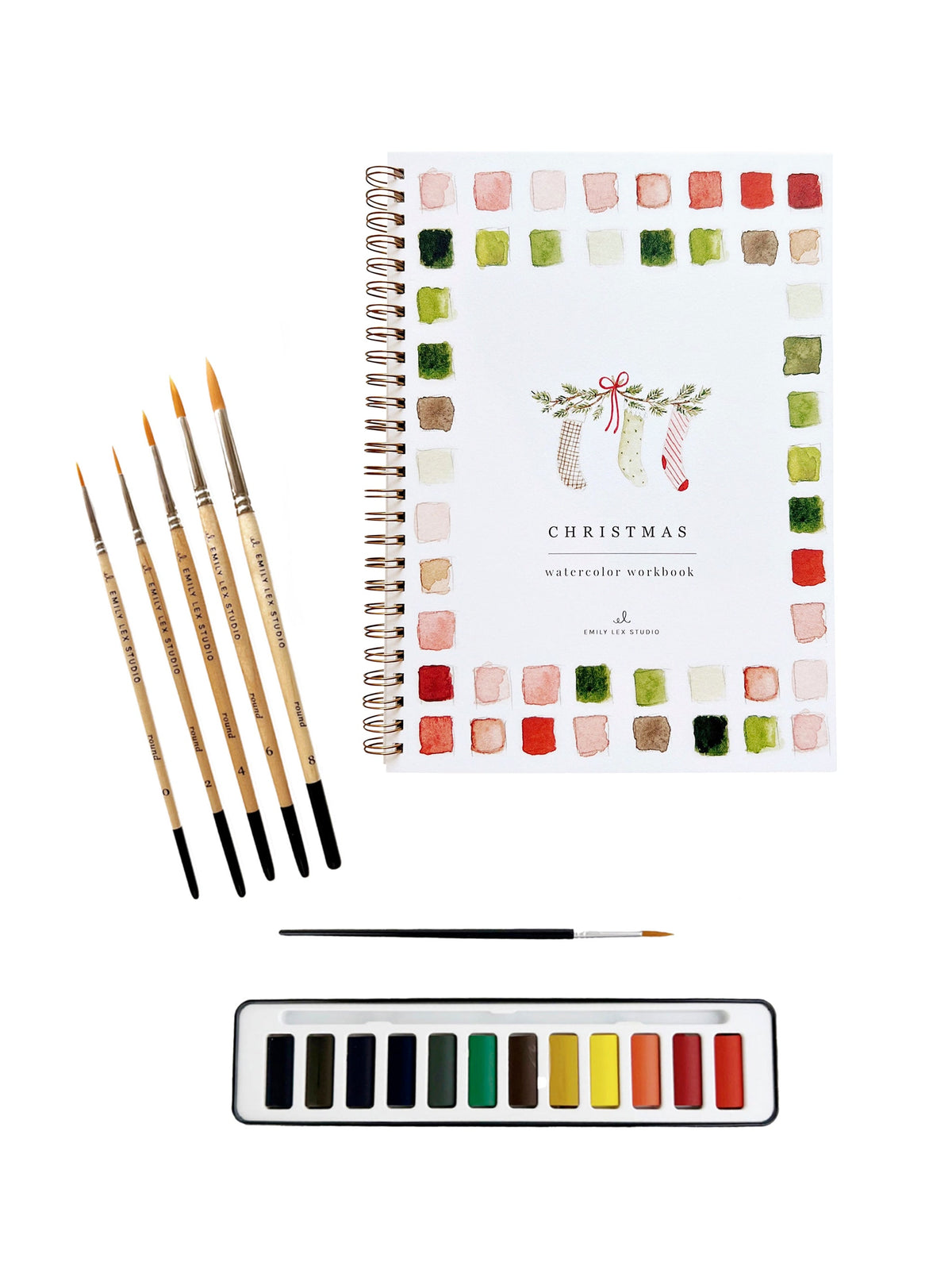 Christmas Watercolor Gift Set