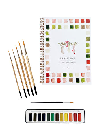 Christmas Watercolor Gift Set