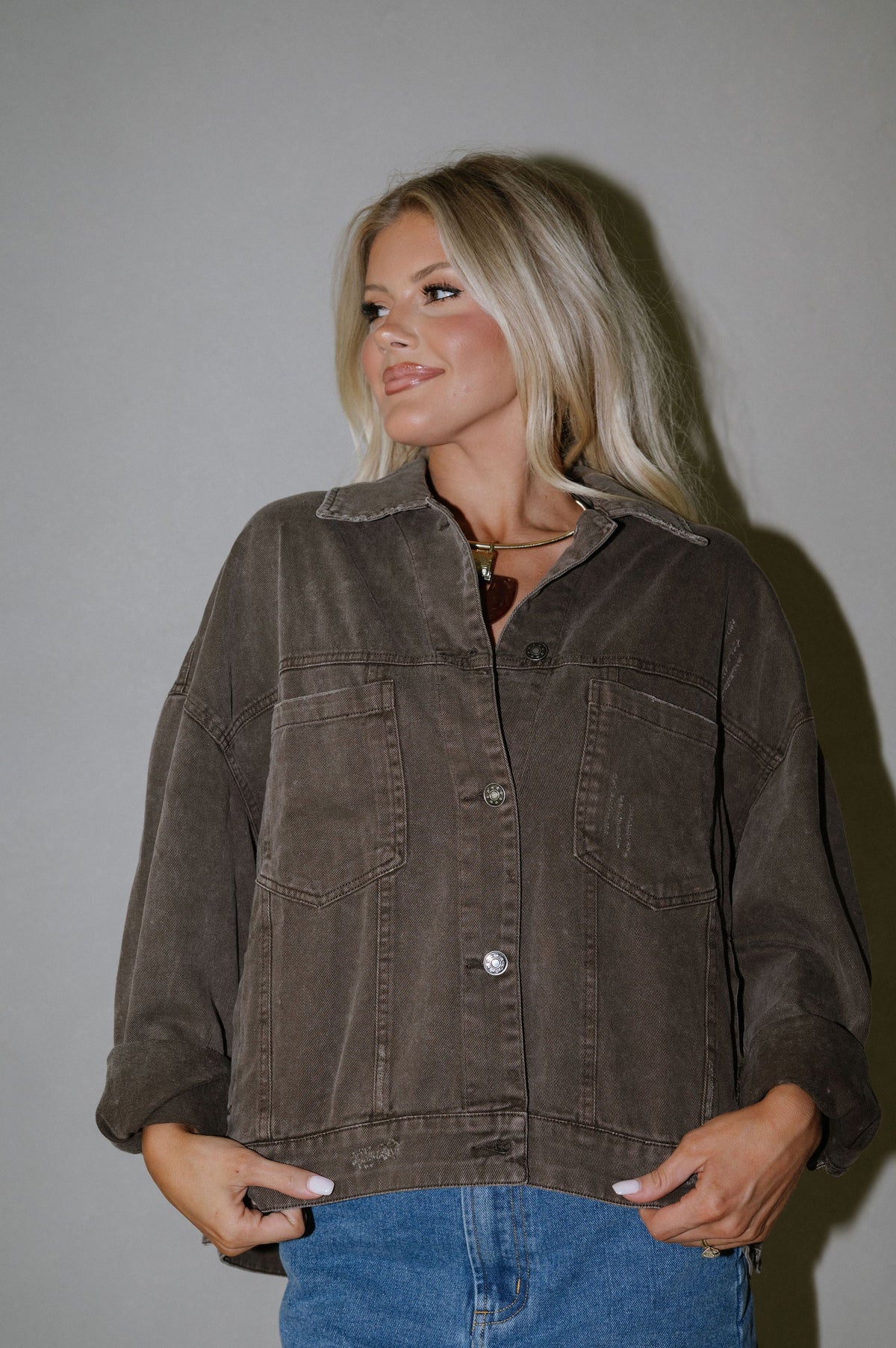 Staple Denim Jacket-Brown