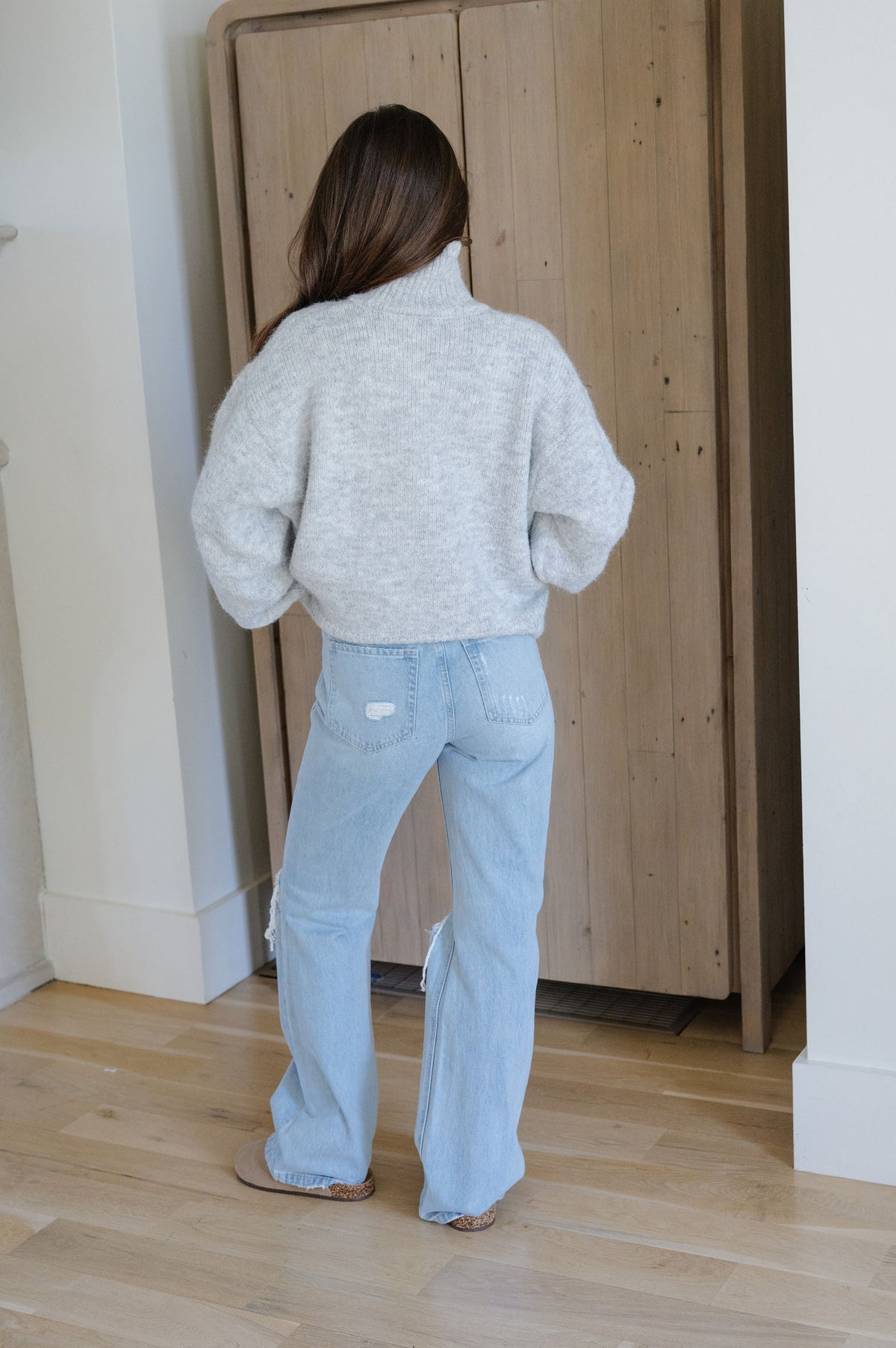 Lacey Cardigan-Light Grey
