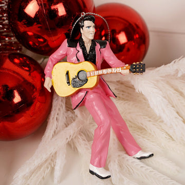 Elvis In Pink Suit Ornament