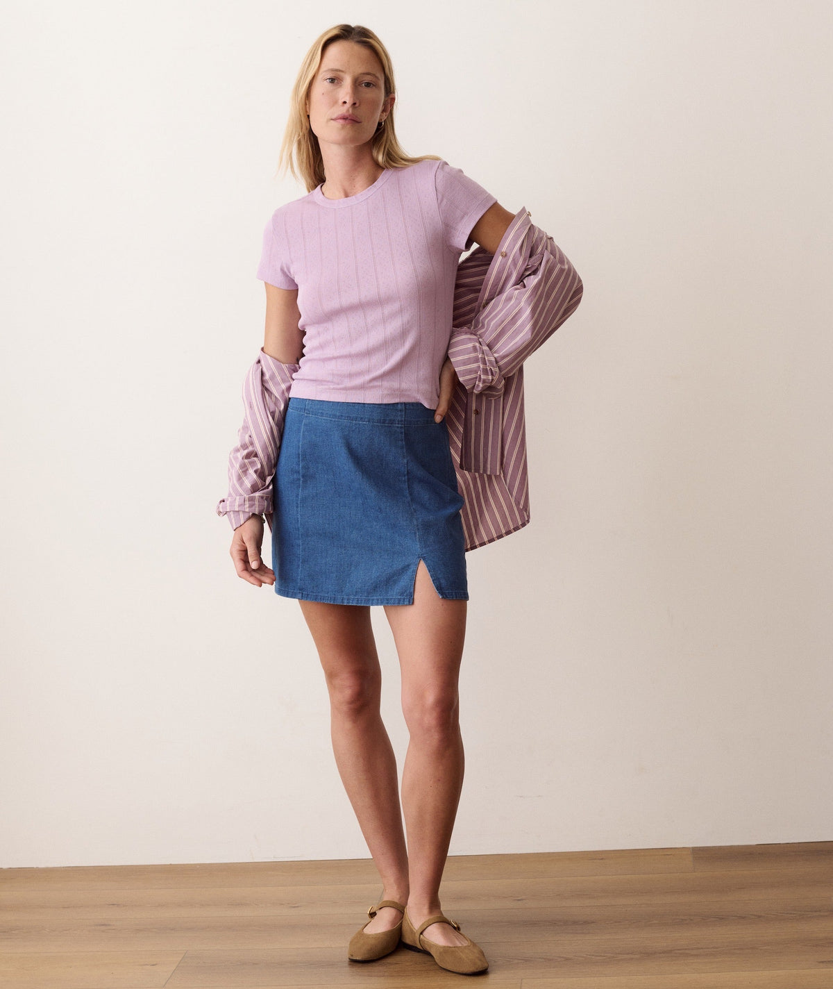 Lexi Pointelle Tee