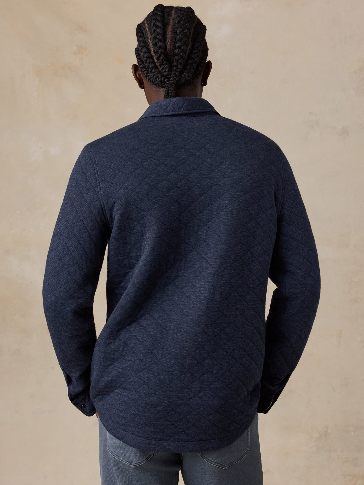 Epic Quilted Fleece CPO - Navy Melange