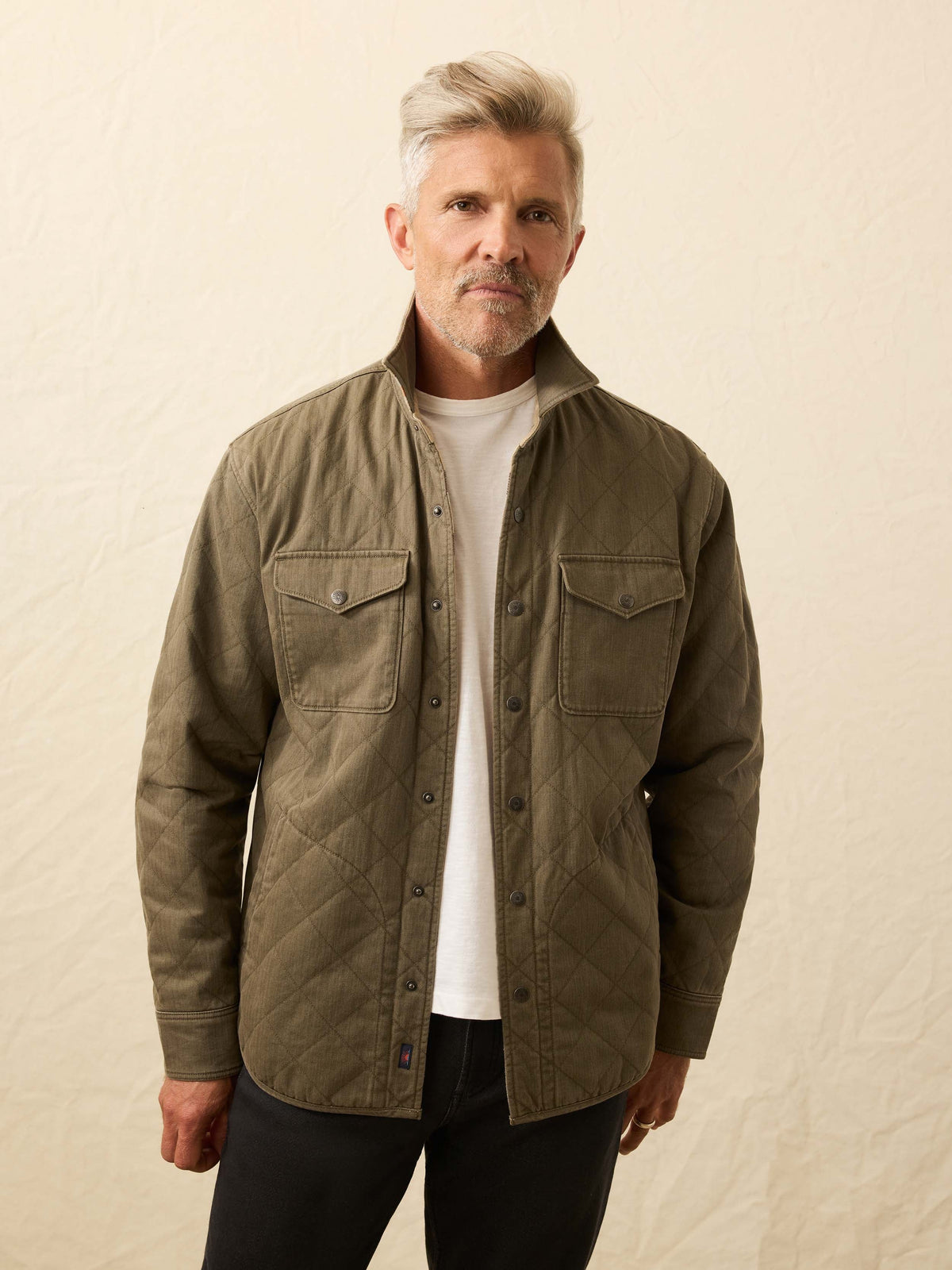 Doug Good Feather Reversible Bondi Jacket - Prairie Olive