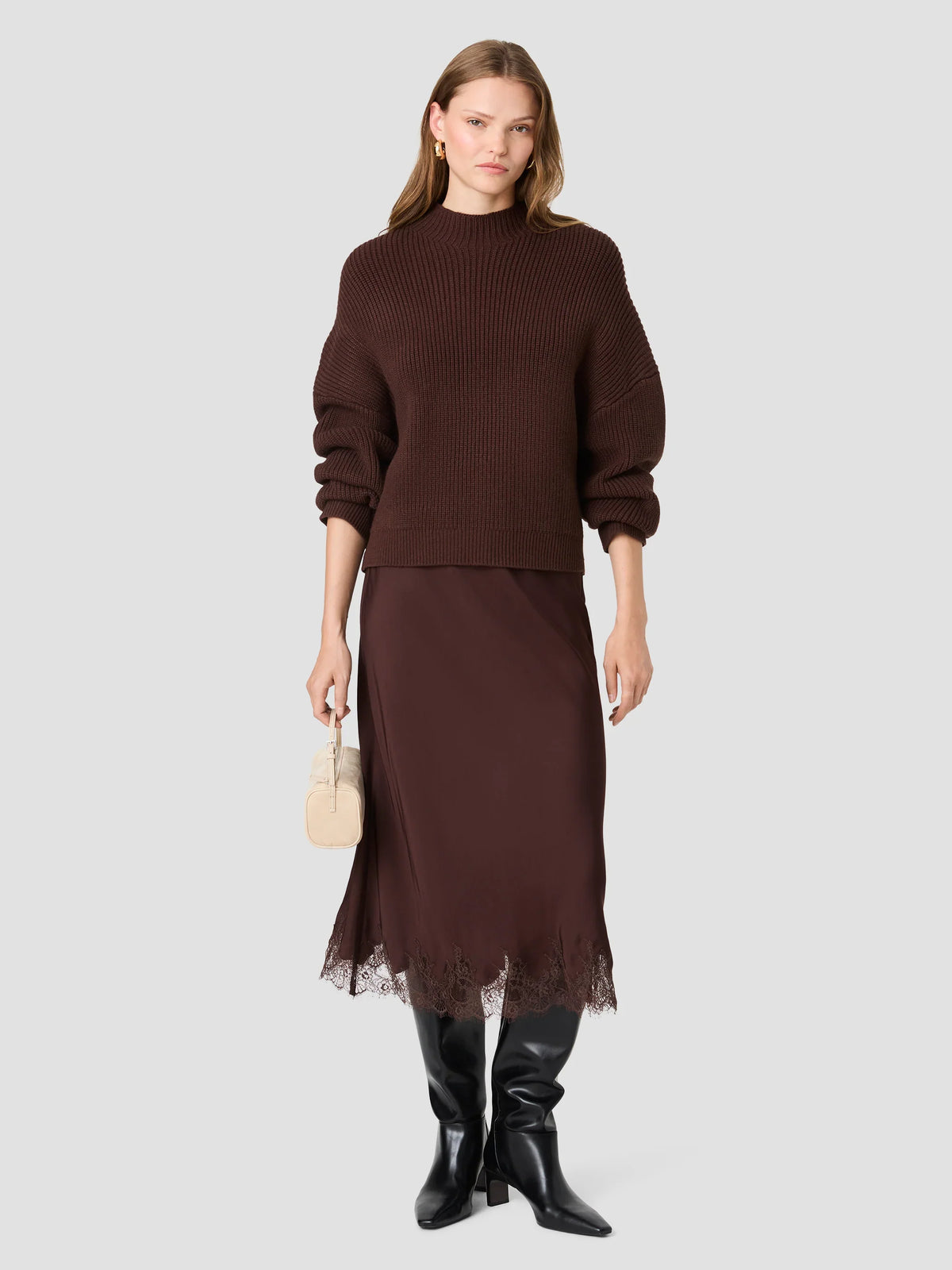 BABYSOFT MOCKNECK RIB PULLOVER