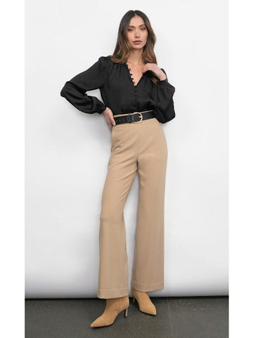 SILVIE WIDE LEG KNIT TROUSERS