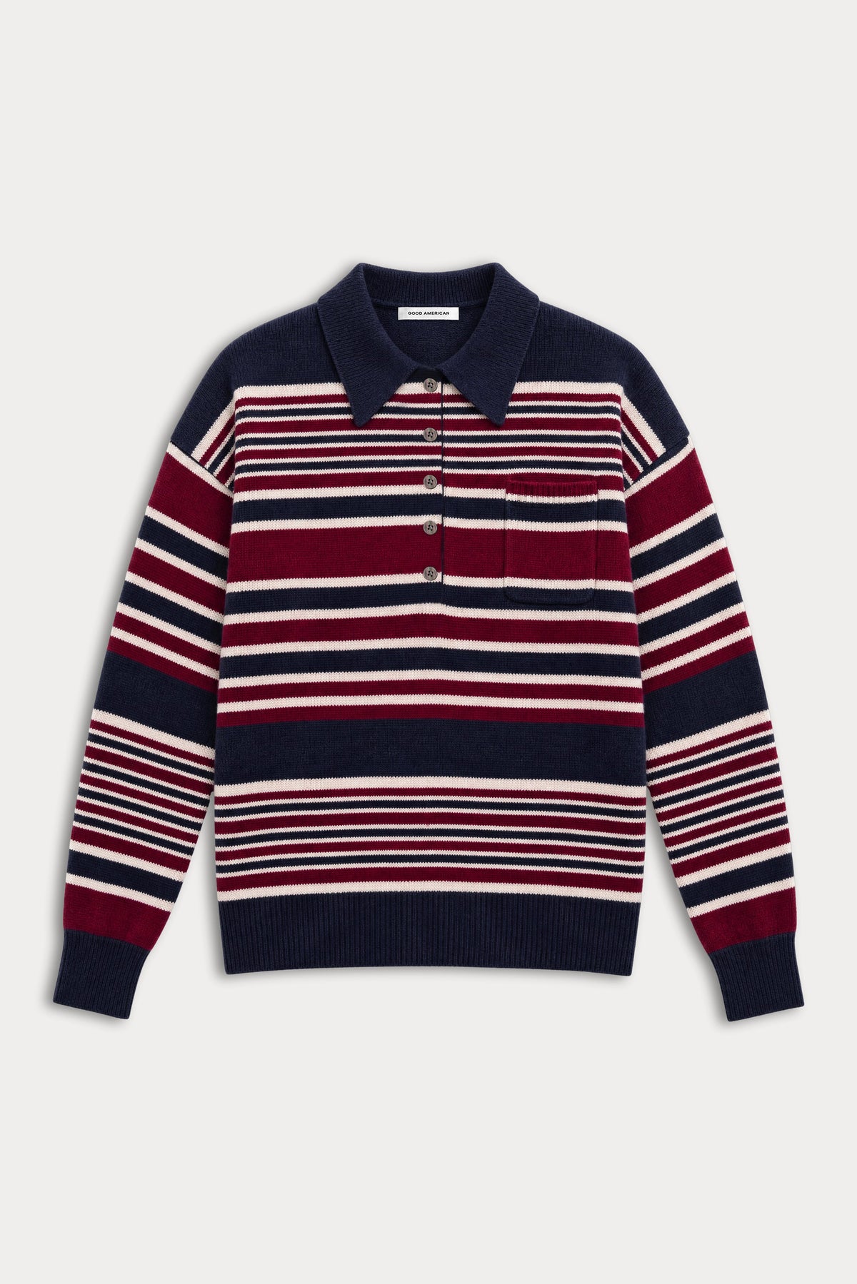 THE OVERSIZED RUGBY SWEATER | MULTI STRIPE