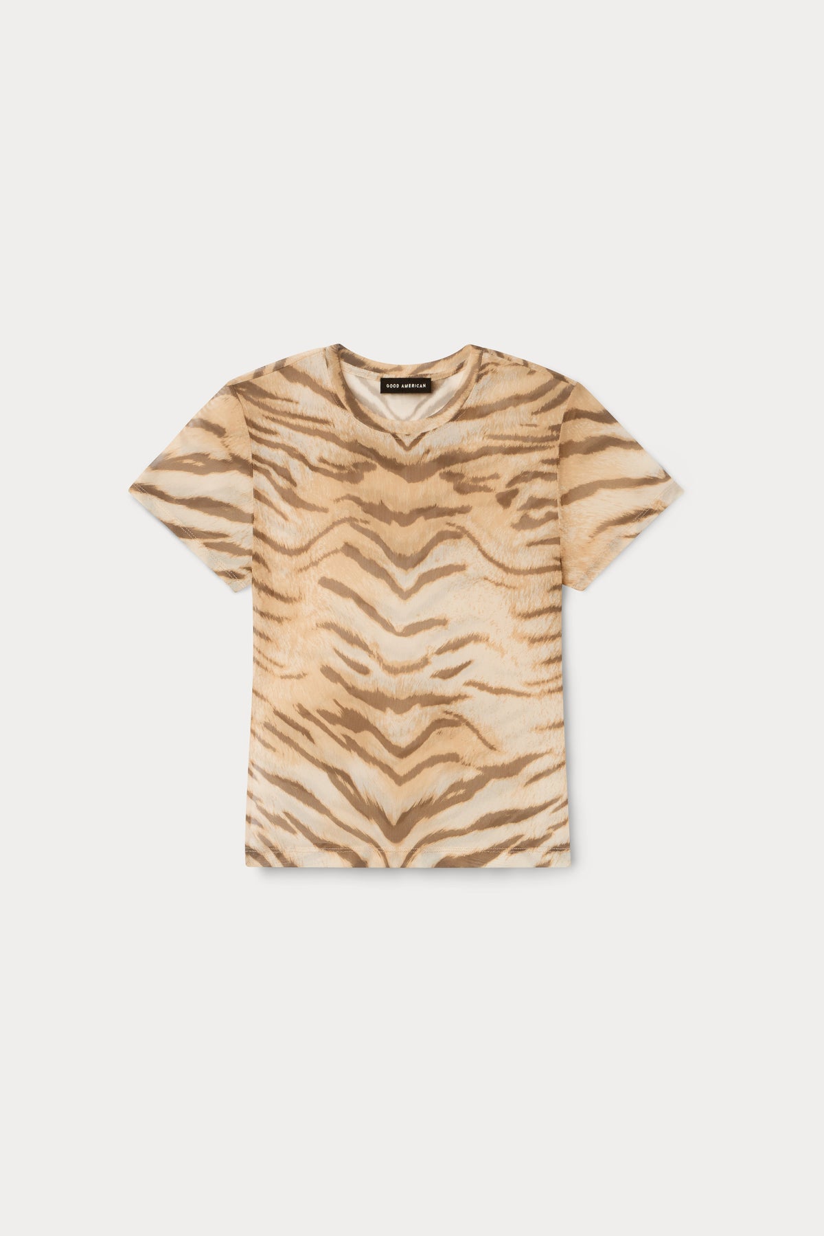 MESH BABY TEE | BROWN TIGER