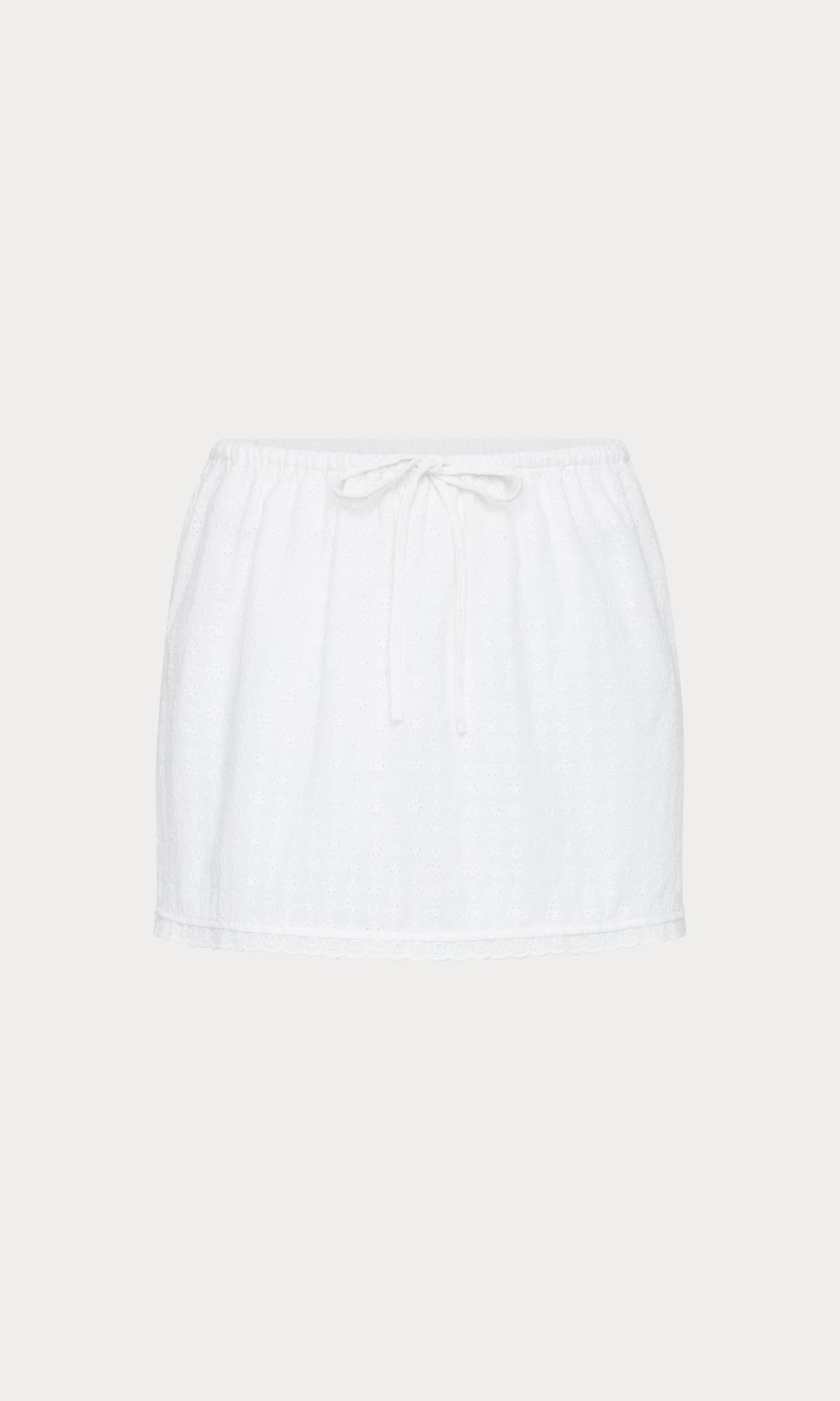 THE EYELET SKIRT | WHITE001