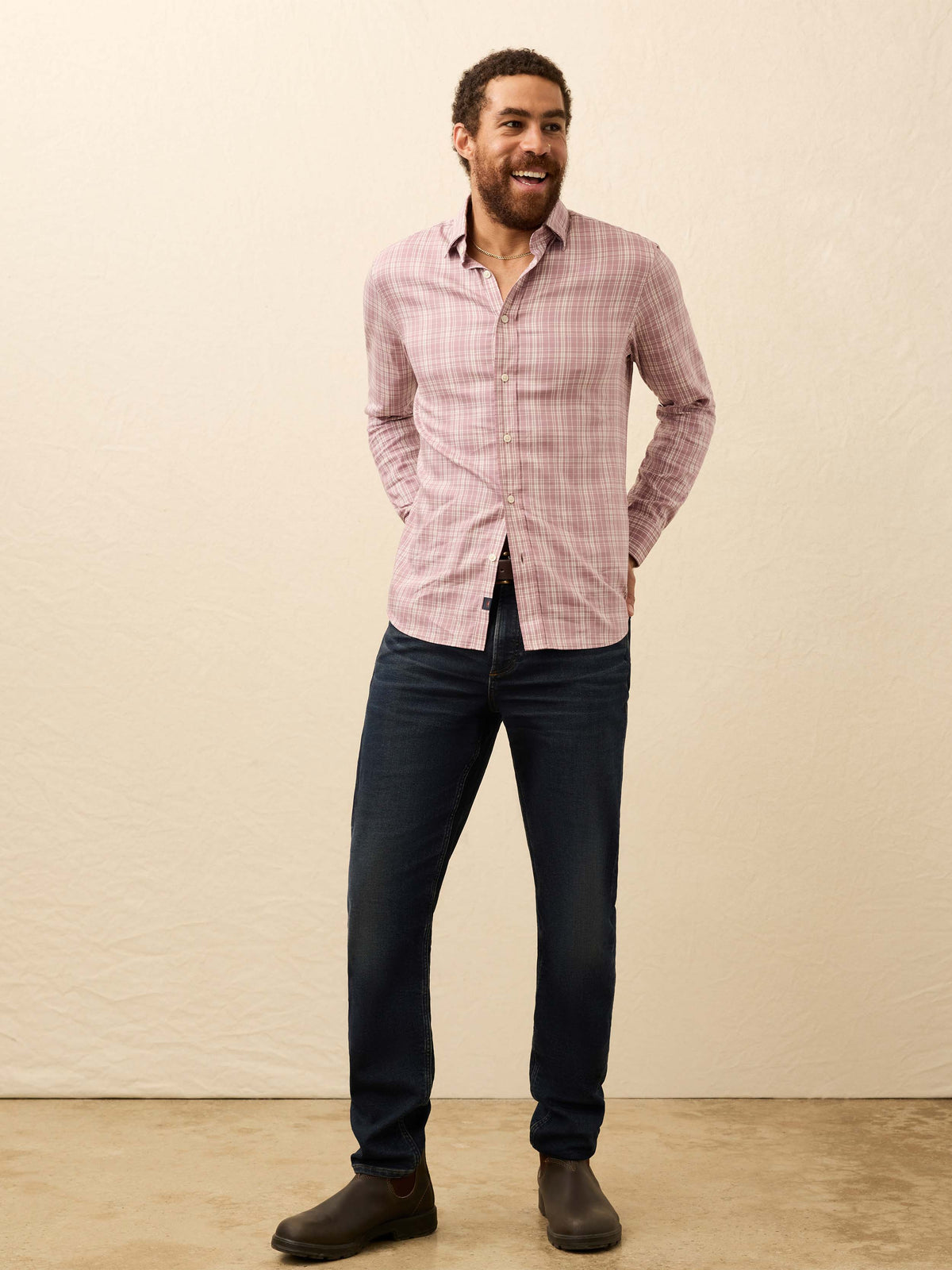 The Movement Shirt - Plum Cloud Plaid