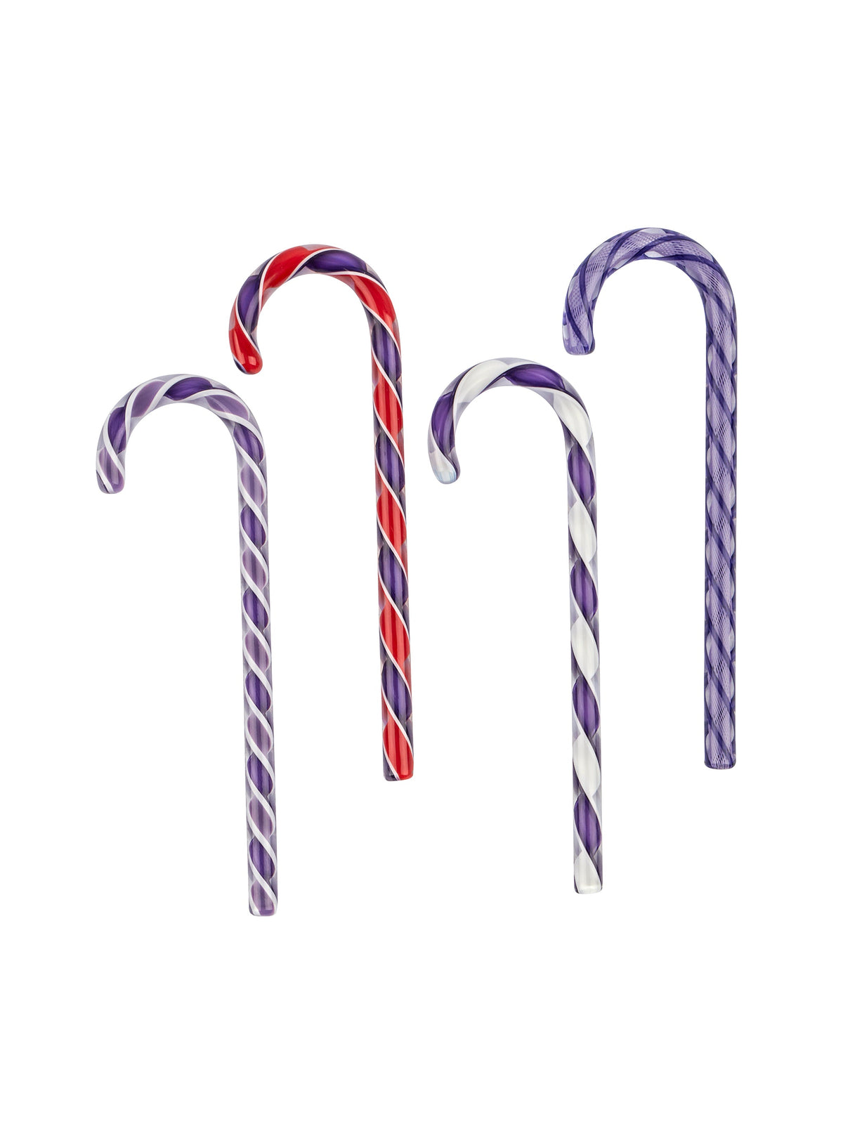 Hand Blown Glass Candy Canes
