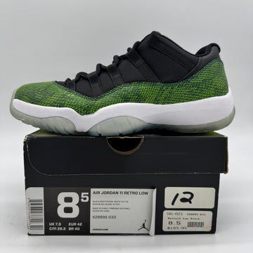 Jordan 11 Low Green Snakeskin