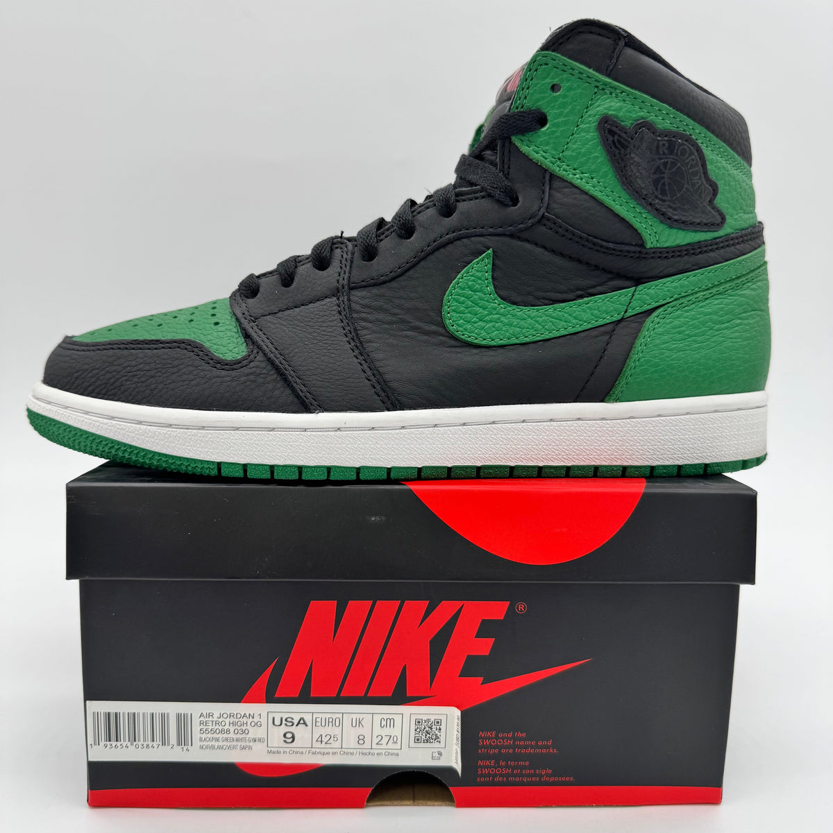 Jordan 1 High Pine Green Black