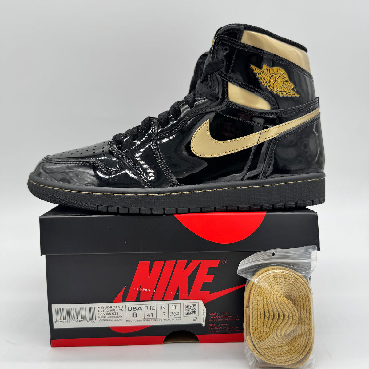 Jordan 1 High Black Metallic Gold (2020)