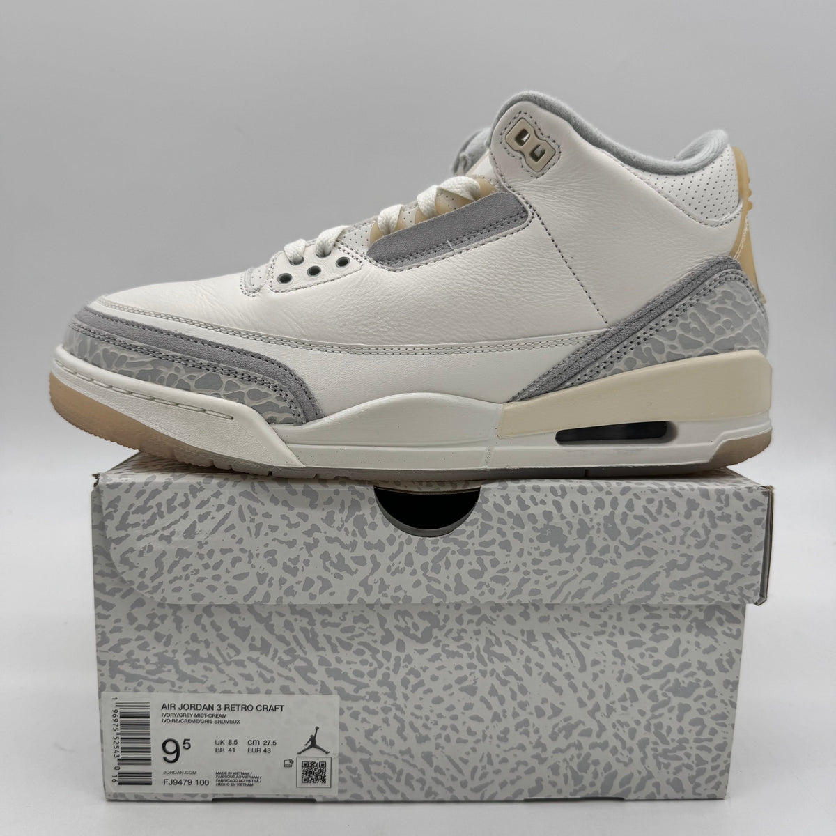 Jordan 3 Craft Ivory