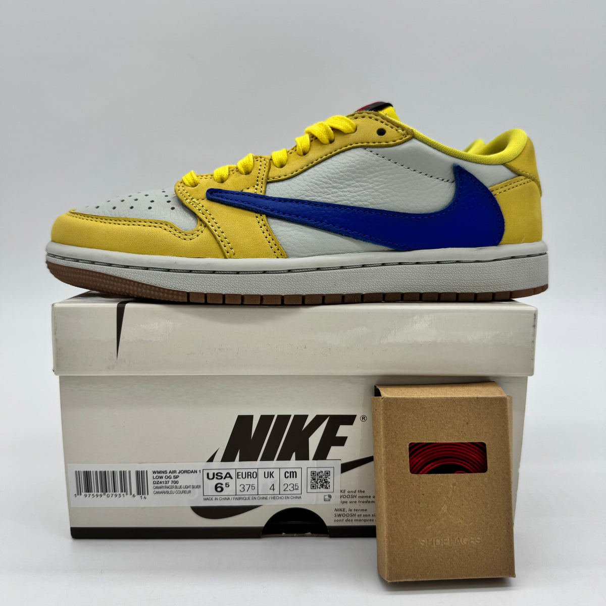 Jordan 1 Low OG SP Travis Scott Canary (Women's)