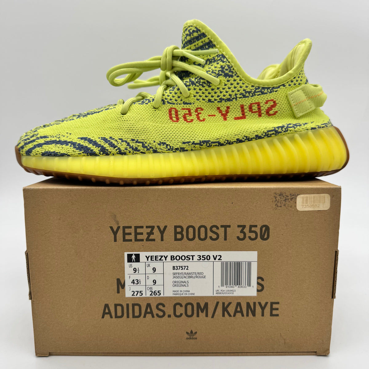 Adidas Yeezy Boost 350 V2 Semi Frozen Yellow