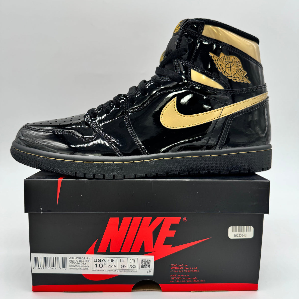 Jordan 1 High Black Metallic Gold (2020)