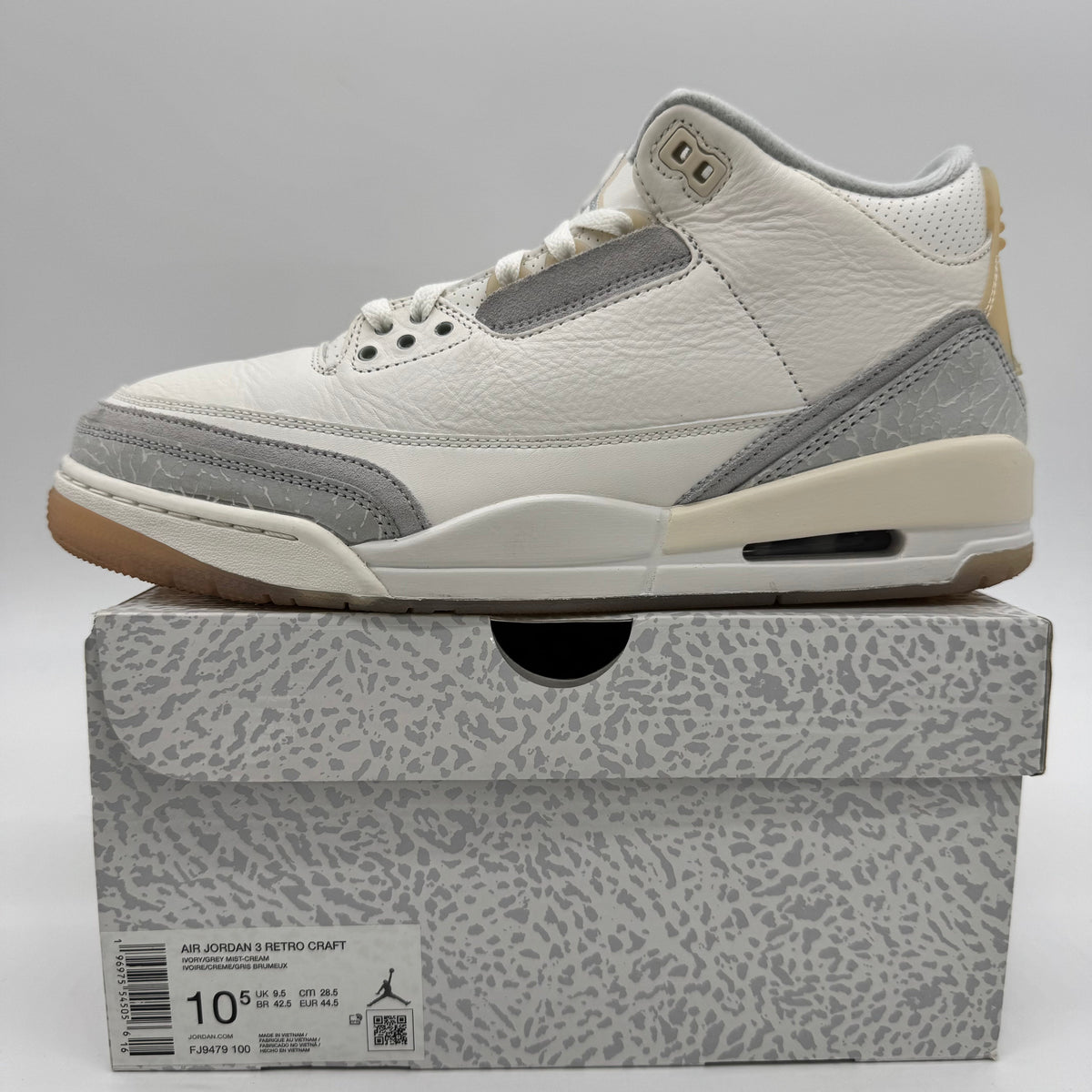 Jordan 3 Craft Ivory