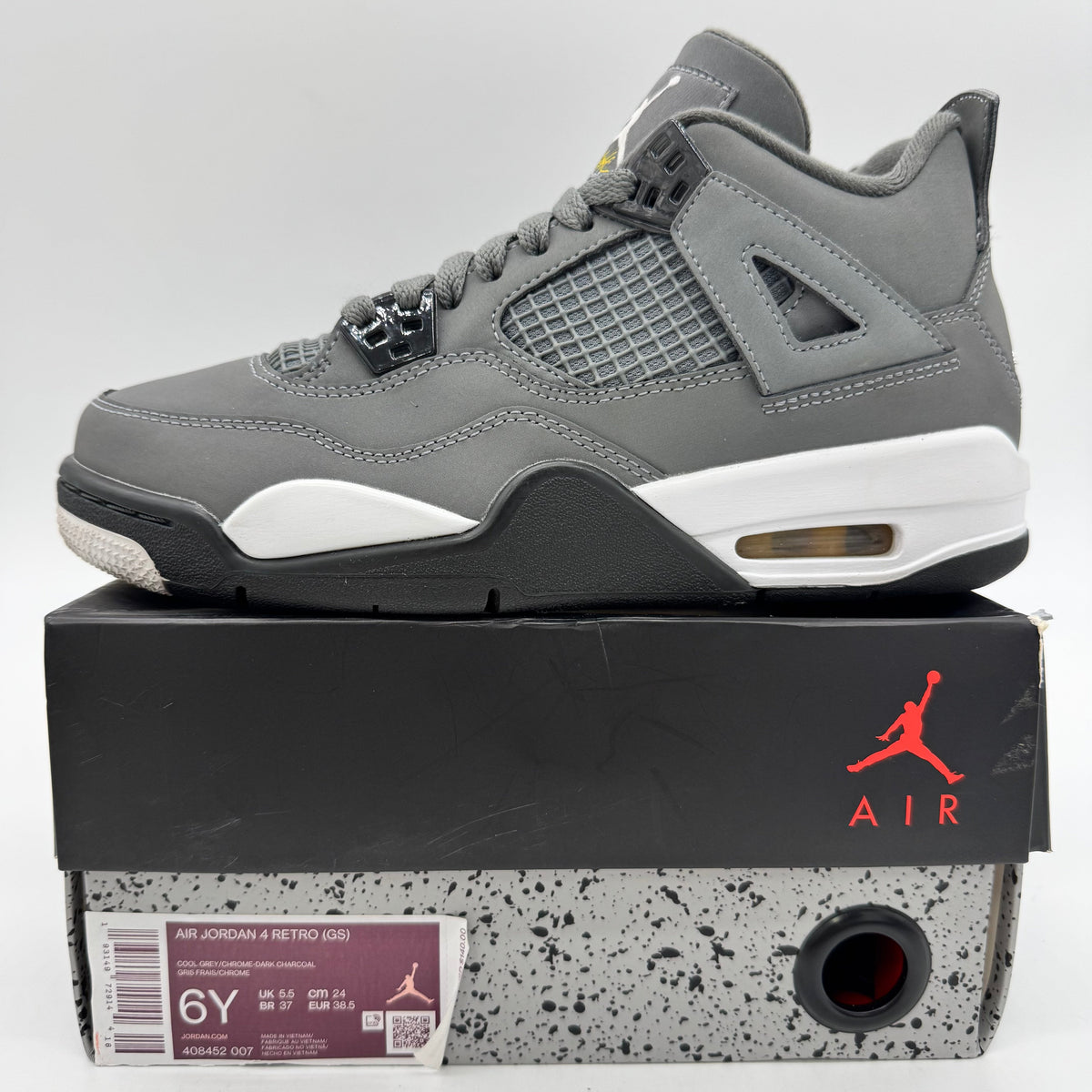 Jordan 4 Cool Grey (2019) (GS)