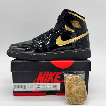Jordan 1 High Black Metallic Gold (2020) (GS)