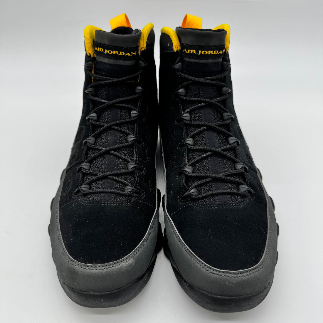 Jordan 9 Dark Charcoal University Gold