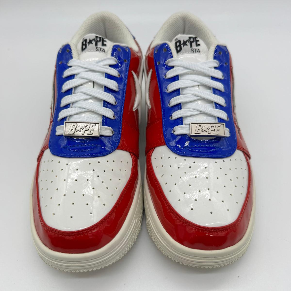 A Bathing Ape Bape Sta Low M2 20th Anniversary Patent Red