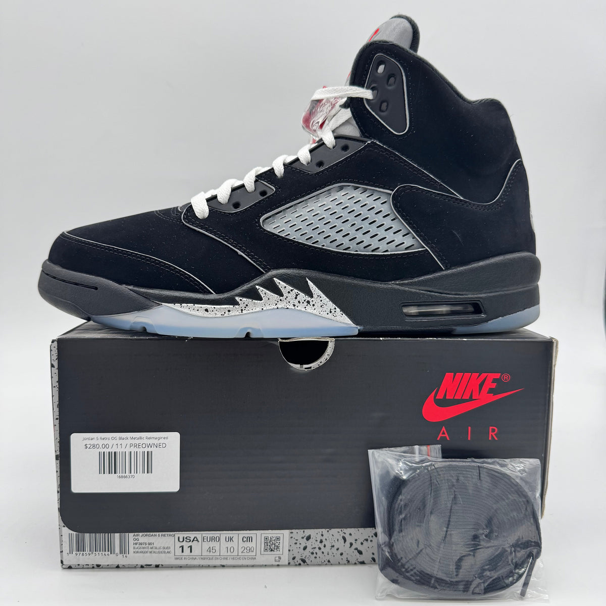 Jordan 5 OG Black Metallic Reimagined
