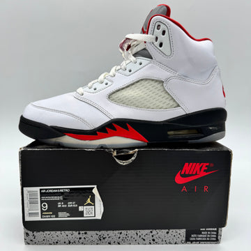 Jordan 5 Fire Red Silver Tongue (2020)