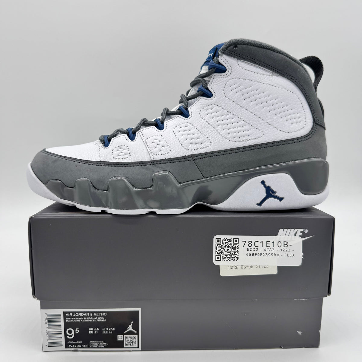 Jordan 9 Flint Grey French Blue (2026)