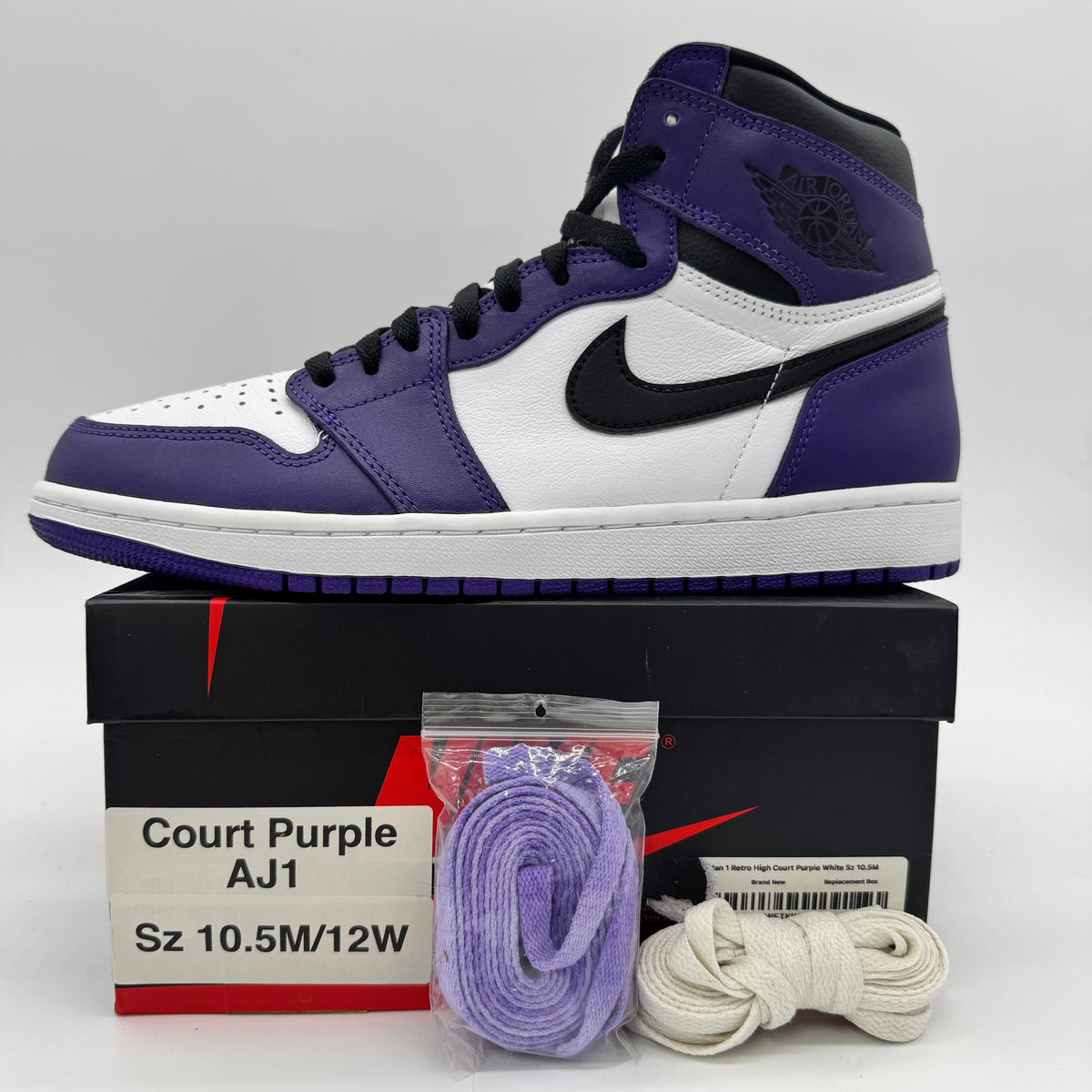 Jordan 1 Court Purple White