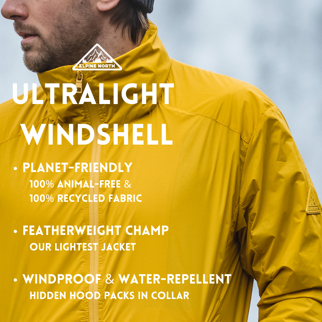 STEWART | MEN'S (RECYCLED) ULTRALIGHT WINDSHELL JACKET, YELLOW