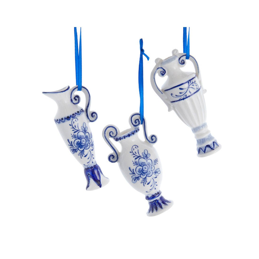 Delft Blue And White Vase Ornament
