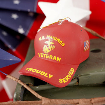 Marines Veteran Cap Ornament