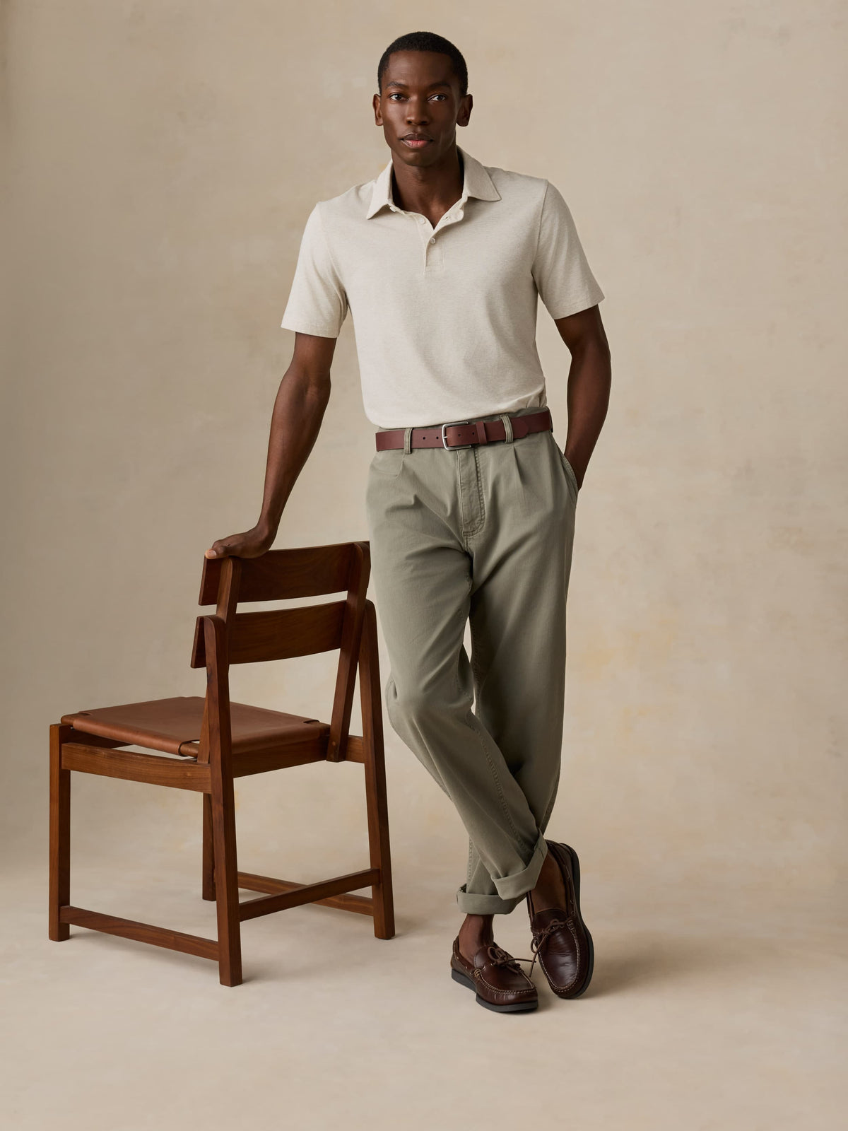 Short-Sleeve Movement Polo - Shore Sand Feeder