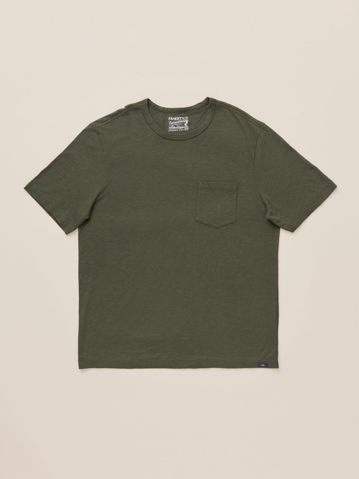 Sunwashed Regenerative Pocket Tee - Forest Grove