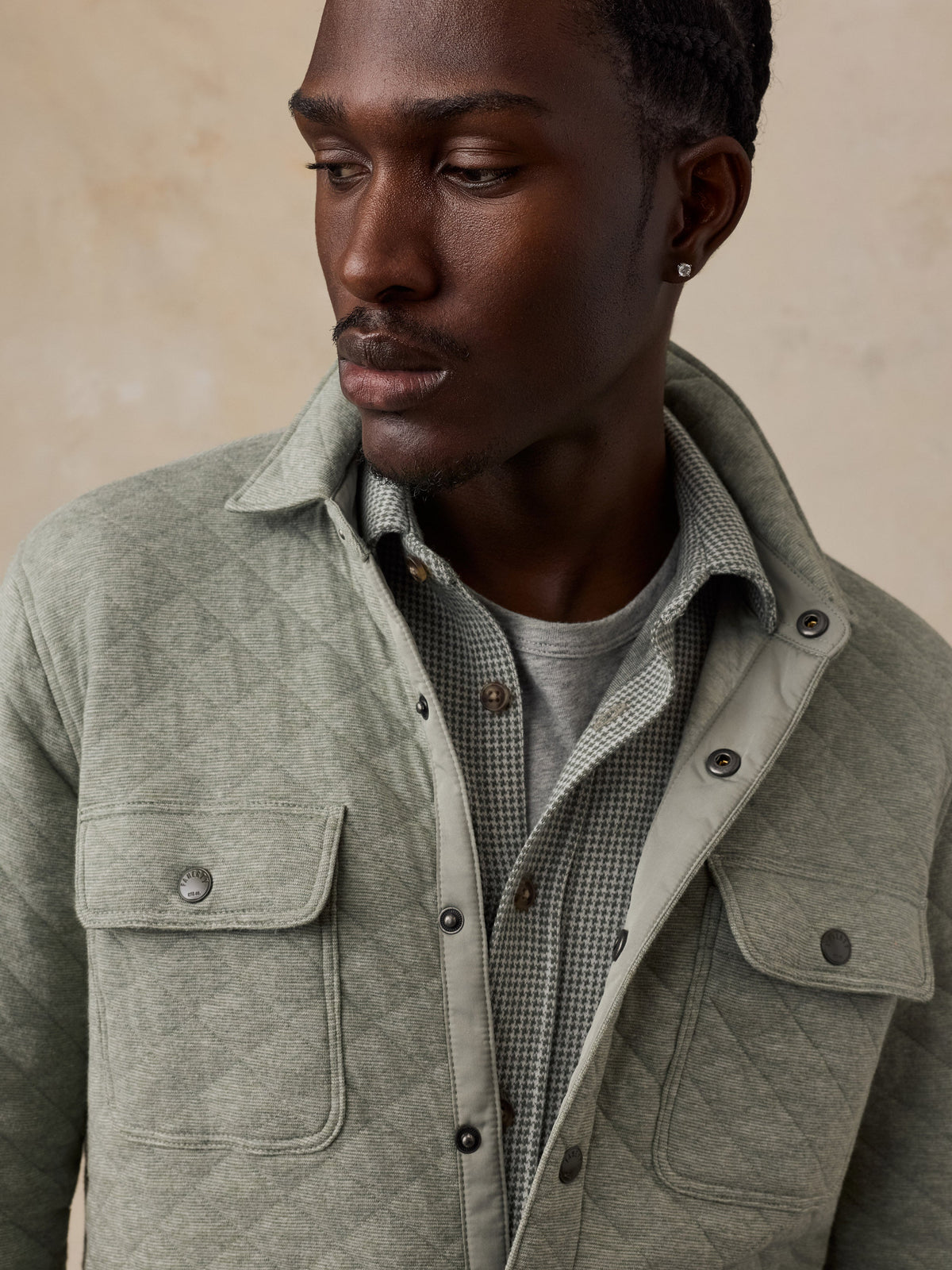 Epic Quilted Fleece CPO - Pine Rock Heather
