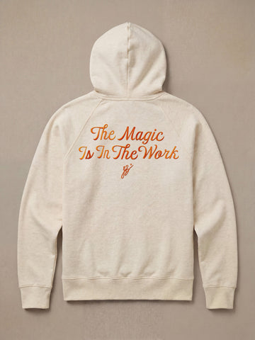 Jalen Brunson High Standard Fleece Hoodie - Antique Ivory Heather