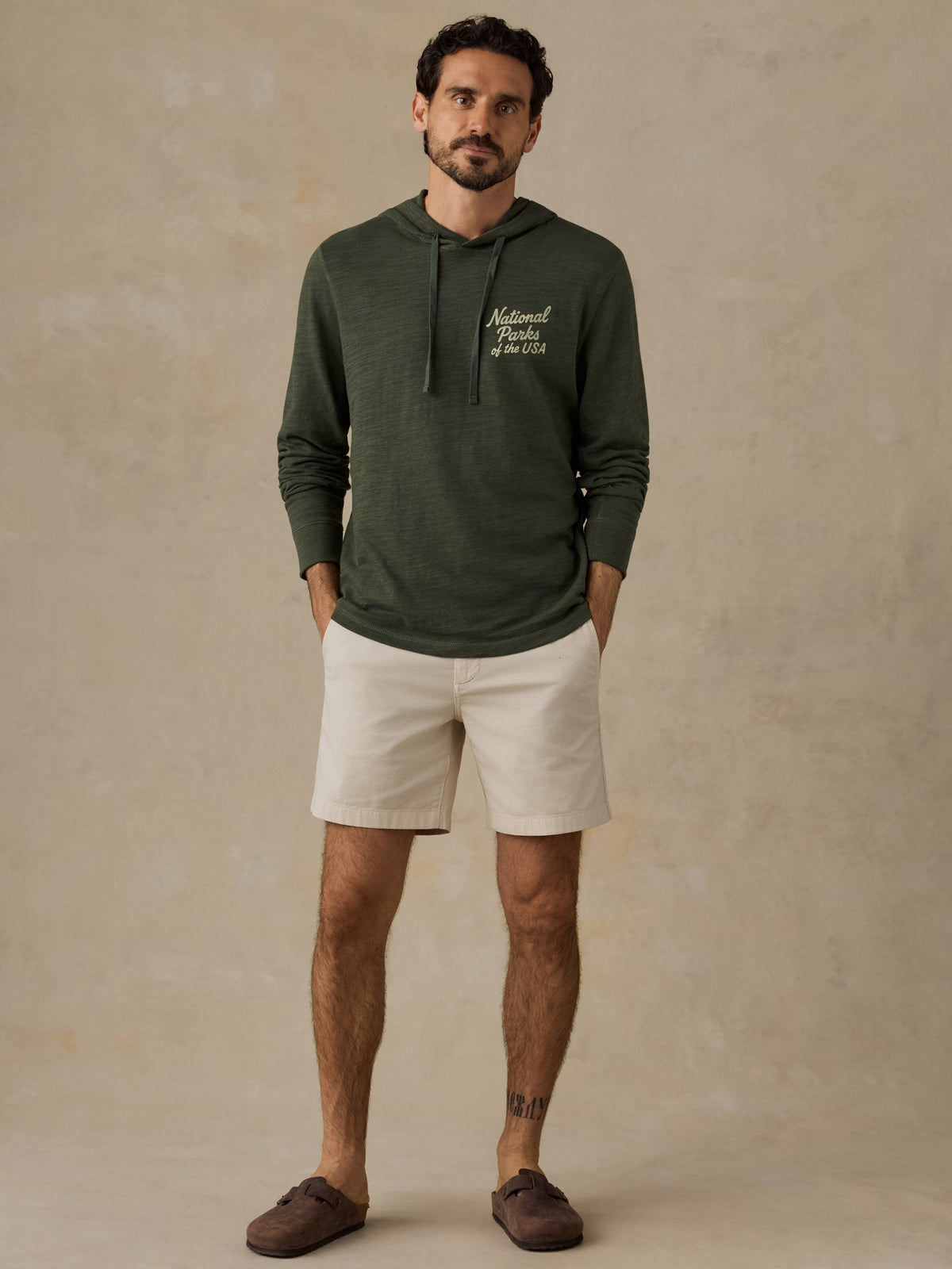 Faherty x Parks Project National Parks Sunwashed Organic Hoodie - Forest Grove