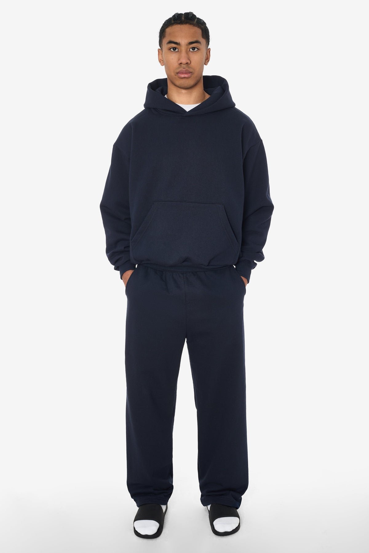 MWF1045 - 10 oz. Mid-Weight Poly Cotton Fleece Wide Open Bottom Sweatpant