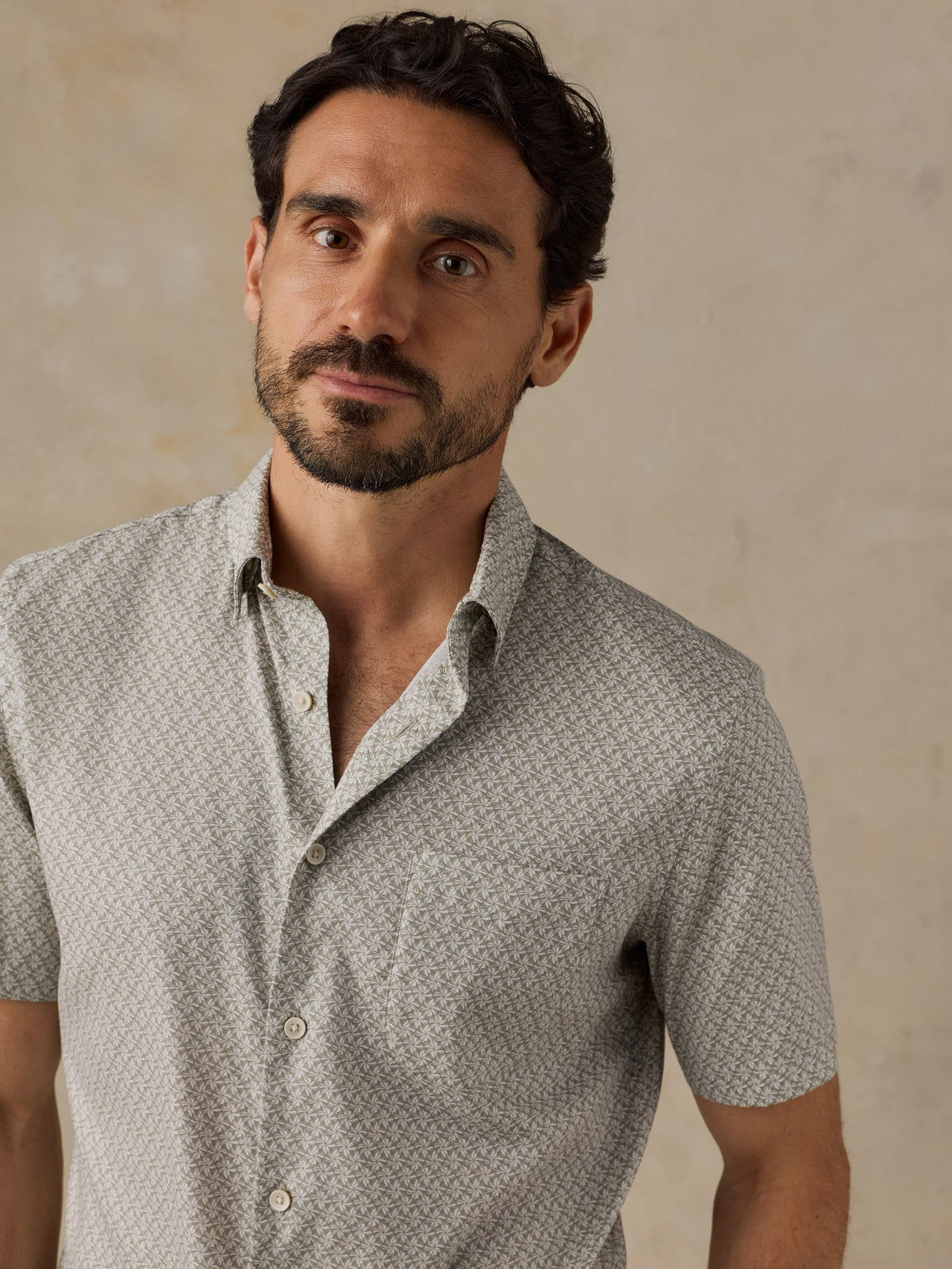 Short-Sleeve Movement Monterey Shirt - Sage Sundial Bloom