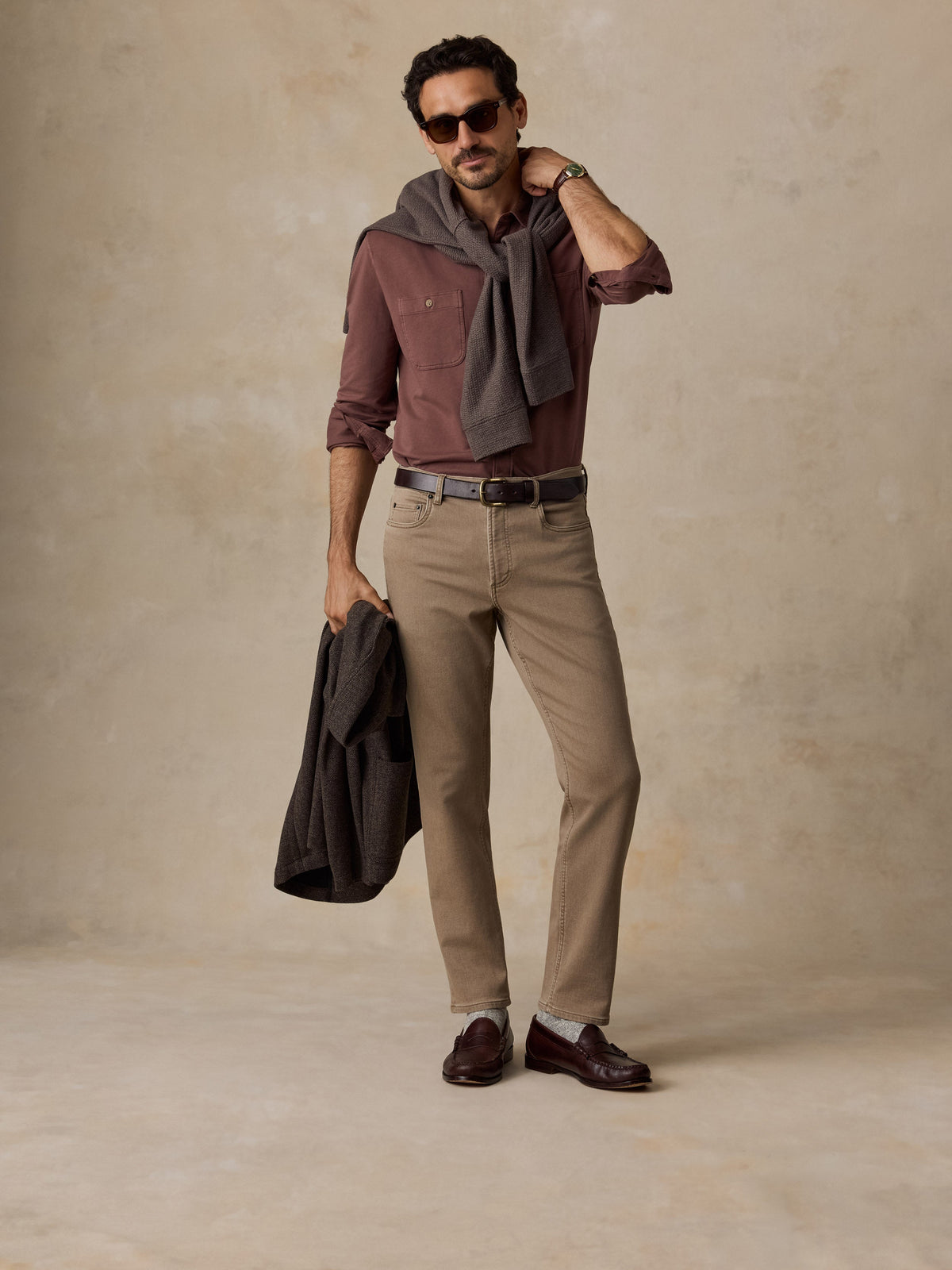 Field Knit Shirt - Island Chestnut