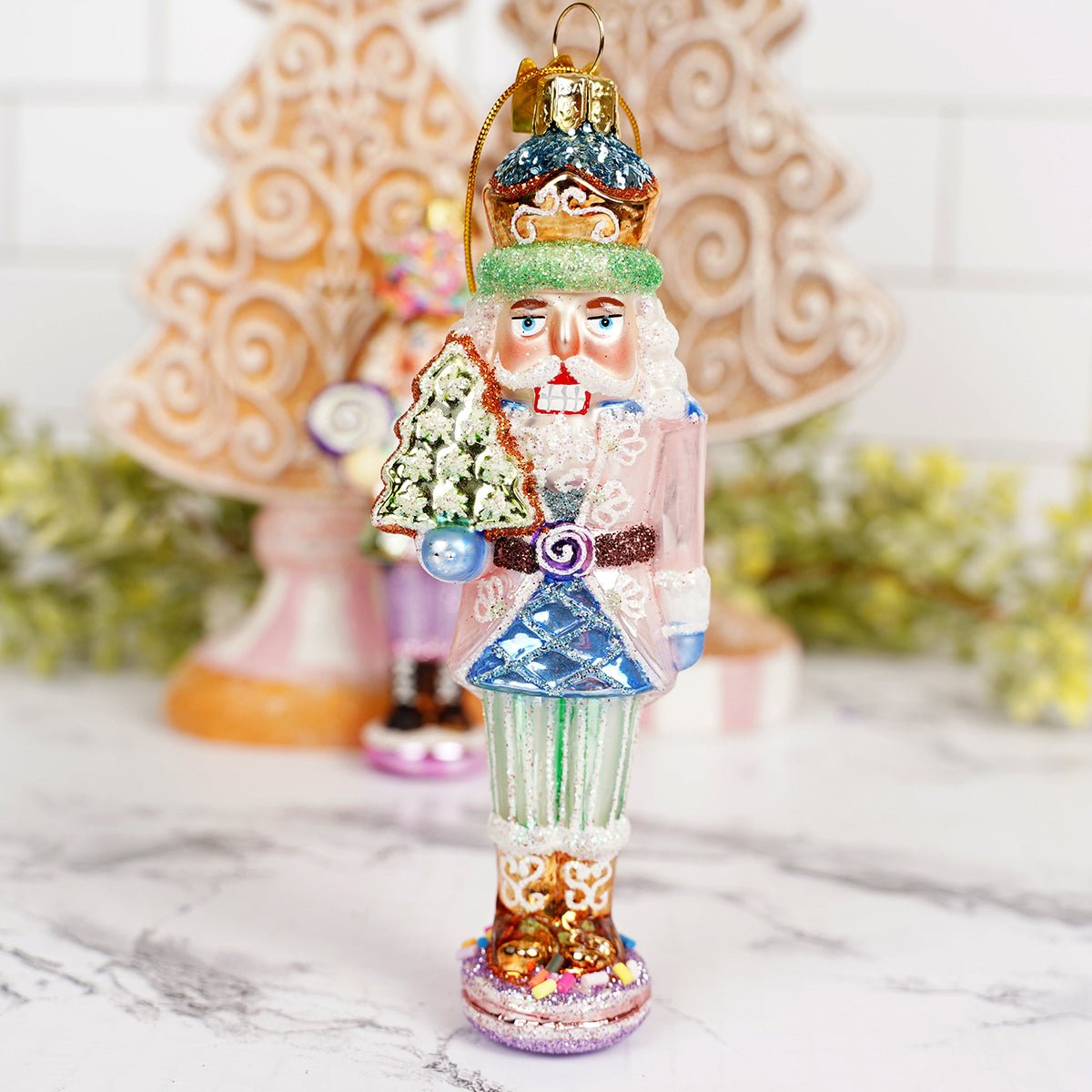 Noble Gems Glass Nutcracker Ornaments