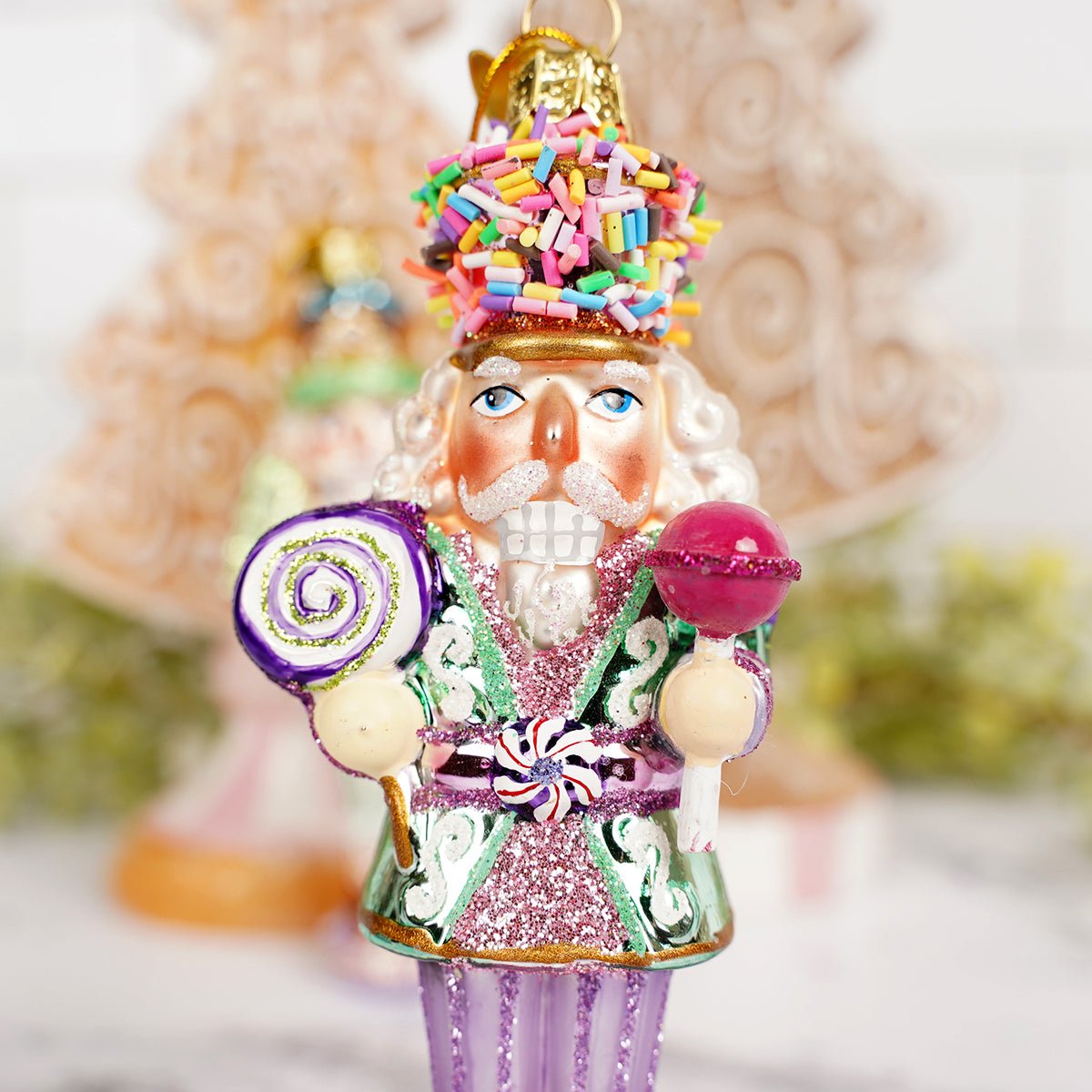 Noble Gems Glass Nutcracker Ornaments