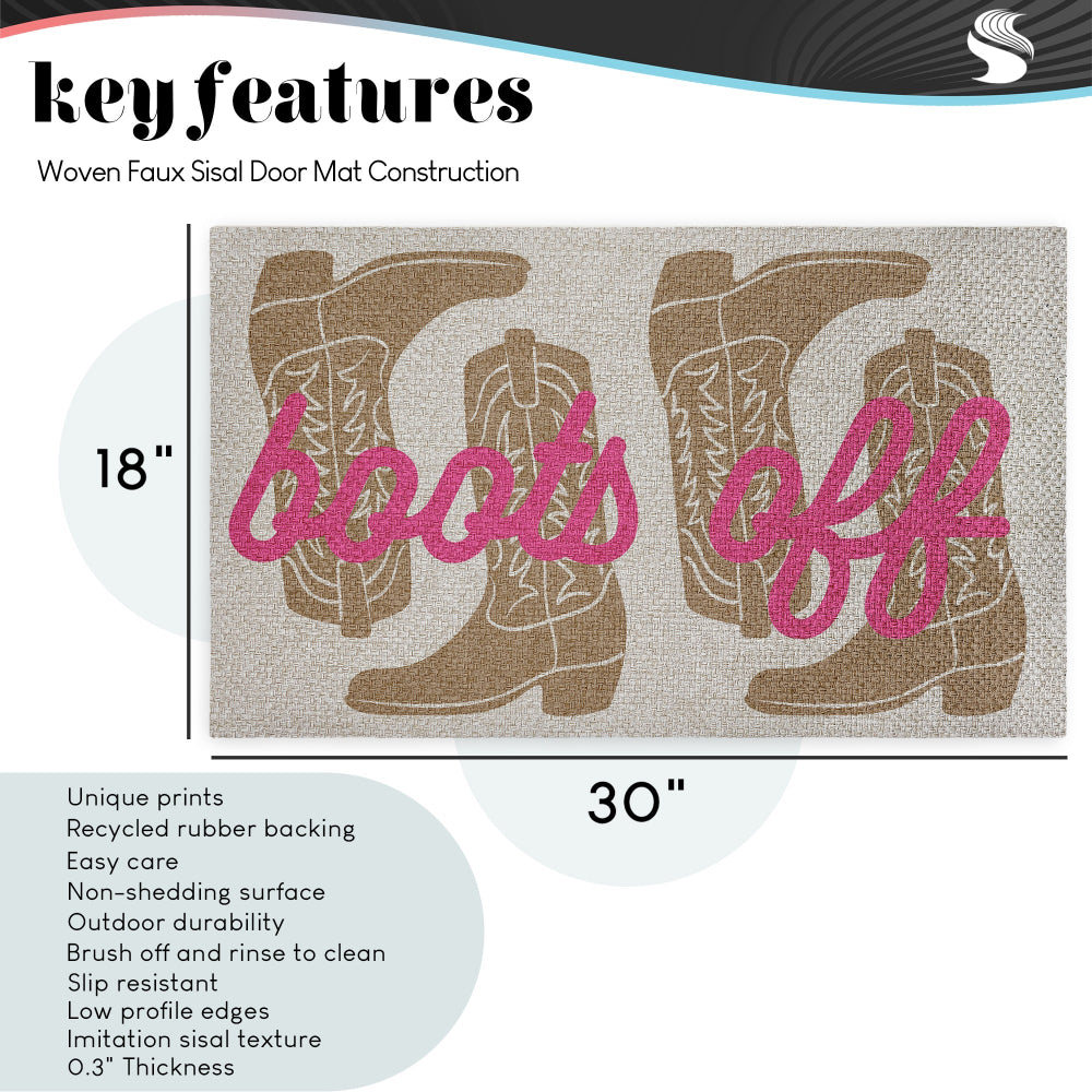 Kim Allen | Cat Can't Hold Licker Faux Sisal Door Mat