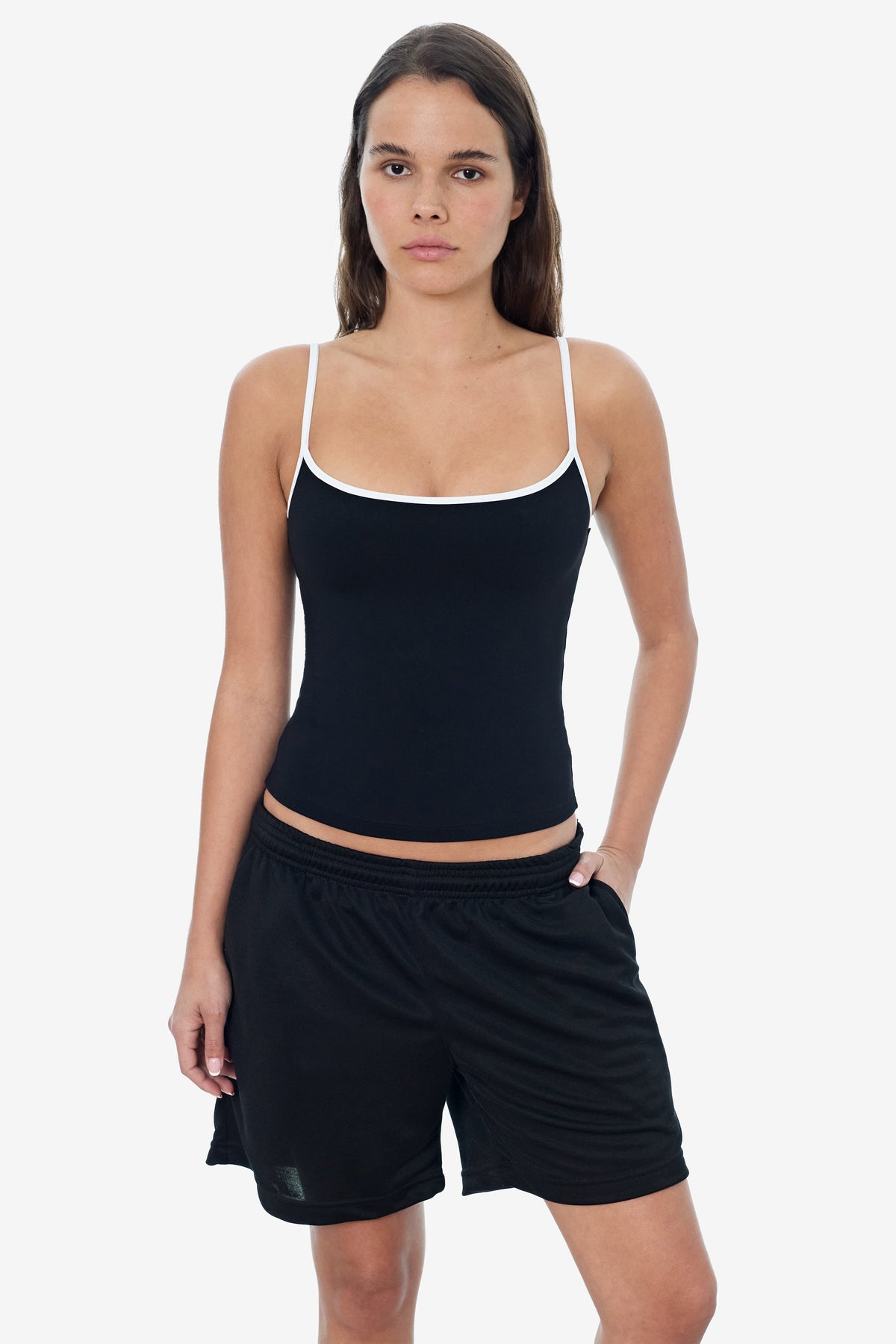 PPQ42 - Poly Pique Mesh Mid-Length Shorts